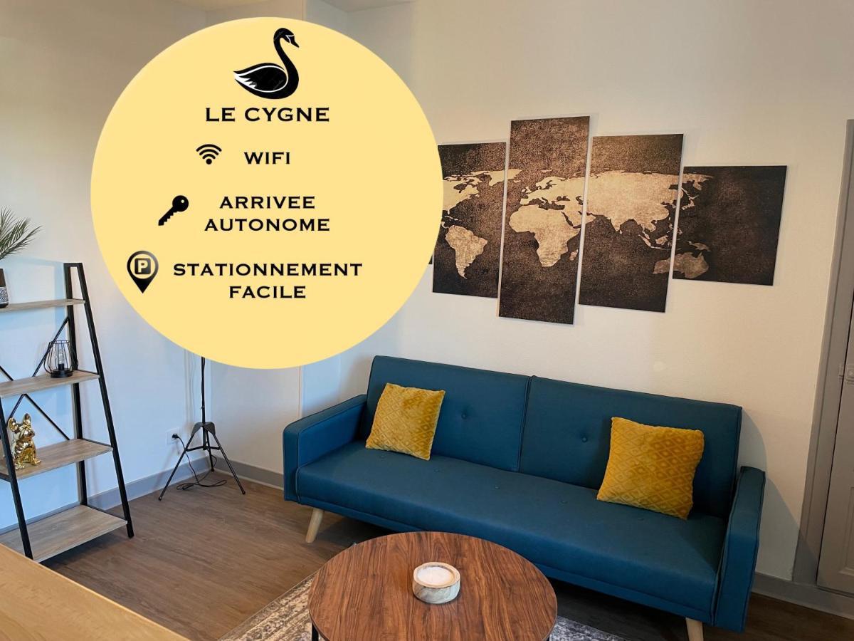 T2 4 Pers Face Gare Sncf Appart Hotel Le Cygne 2 博格斯 外观 照片